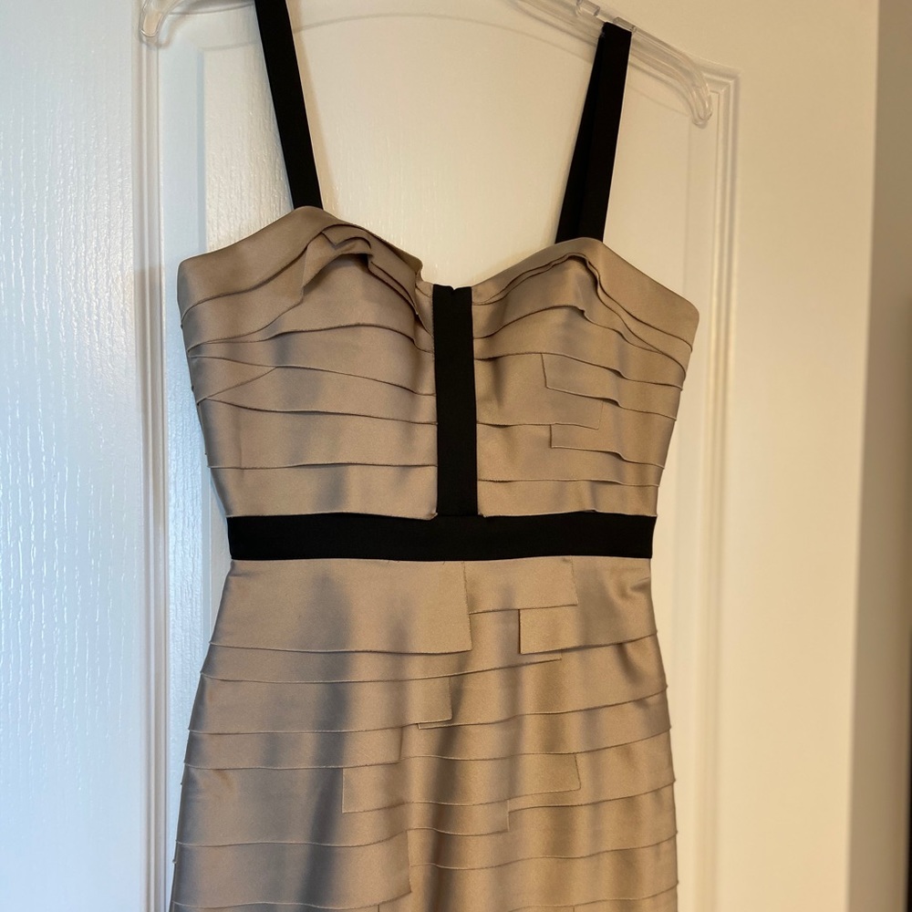 Champagne colored Bebe dress
